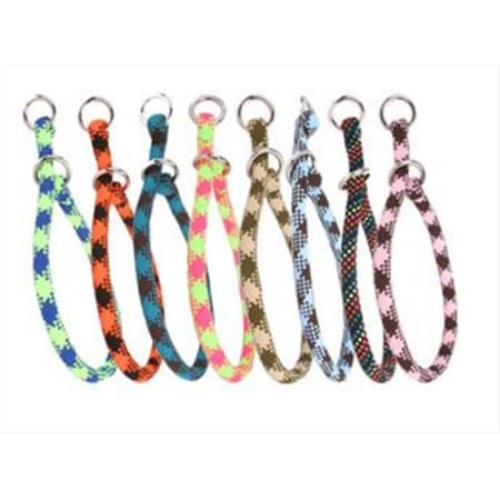 16 In. Multi Color Braided Rope Training Collar